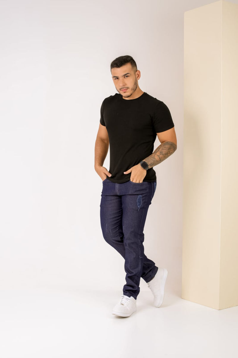 Calça Masculina Jeans Slim Lisa - Bs Multimarcas