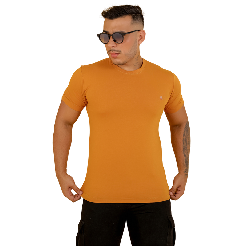 Camiseta Masculina Básica Slim - Bs Multimarcas