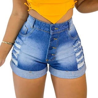 Short Feminino Jeans Cintura Alta e Levanta Bumbum - Bs Multimarcas