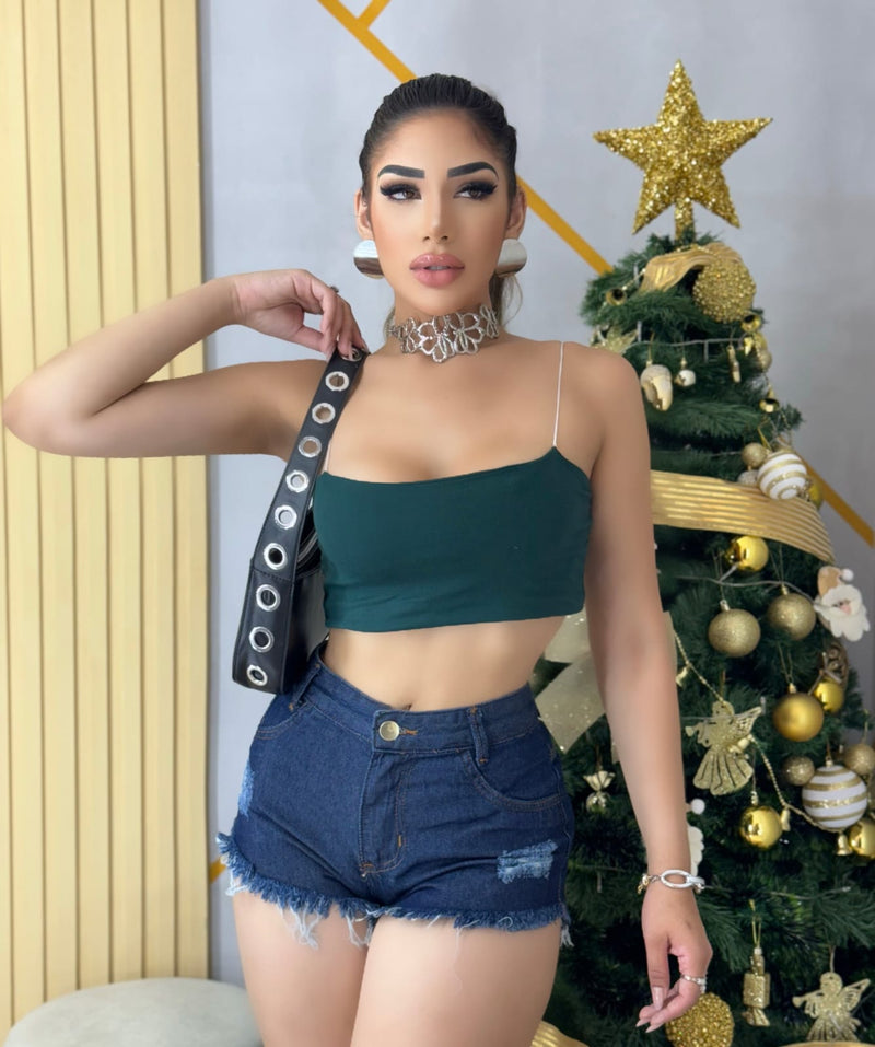 Short Jeans Blogueira Cintura Alta Levanta Bumbum - Bs Multimarcas